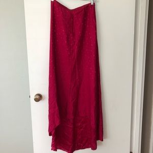 Anthropologie Liefsdottir Silk High-Low Skirt